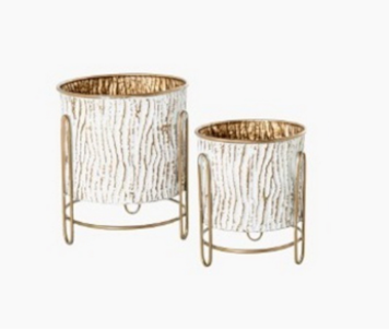 CJ 2 VASOS MET BR/DOU 34,5x42,5/28x34 73142