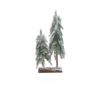TRONCO C/ ARVORES NATAL 60cm 10 0007147