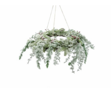 DEC NAT COROA SUSP C/ LED 50cm 10 0007474