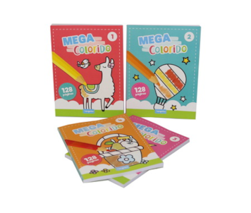 LIVRO MEGA COLORIDO PI7462-A/B/C/D