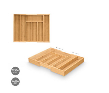 PORTA TALHERES BAMBU 36X32,5 11624
