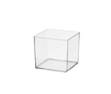 VASO QD ACRILICO TRANSP 10x10 11107