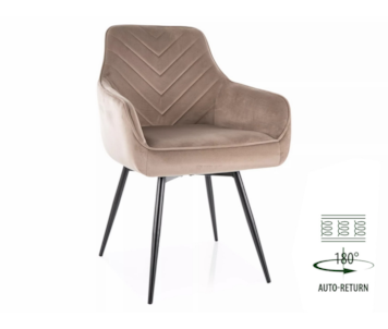 CADEIRA SERVIO VELVET BLV C40 57x51/86x57