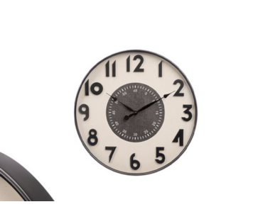 RELOGIO PAREDE NUM PRET/BR 50cm 15148