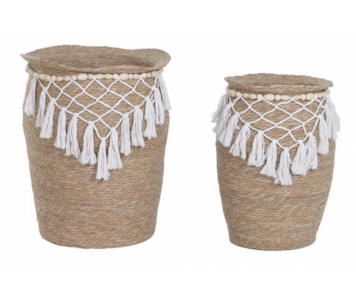 CJ 2 VASOS FIBRA ALG NAT 40x56 MC-232911