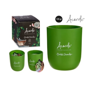 VELA VASO PERF BAMBU 8cm 81679