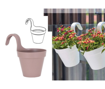 VASO CAPRI VAR SIMP 20cm TORTORA
